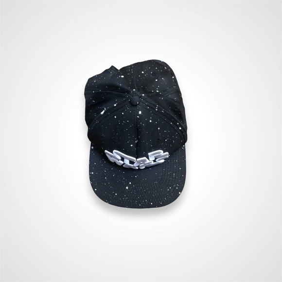 Star Wars Galaxy Script Embroidered Spell Out Logo Snap Back Baseball Cap - Picture 4 of 6